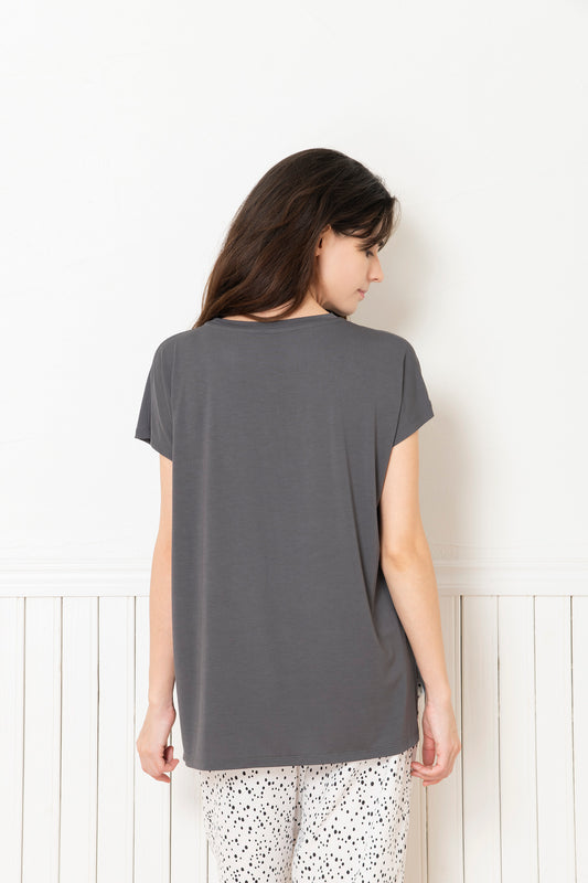 ソフトモダール フレンチTシャツ