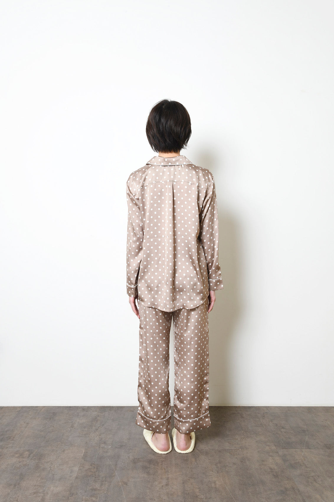 シルクタッチ サテンドット パジャマ(トップス)