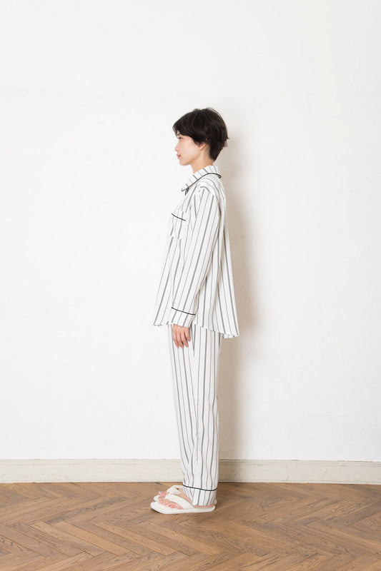 モノトーン ストライプ パジャマ(トップス)