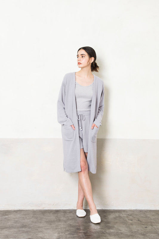 ジャガード ロングカーディガン