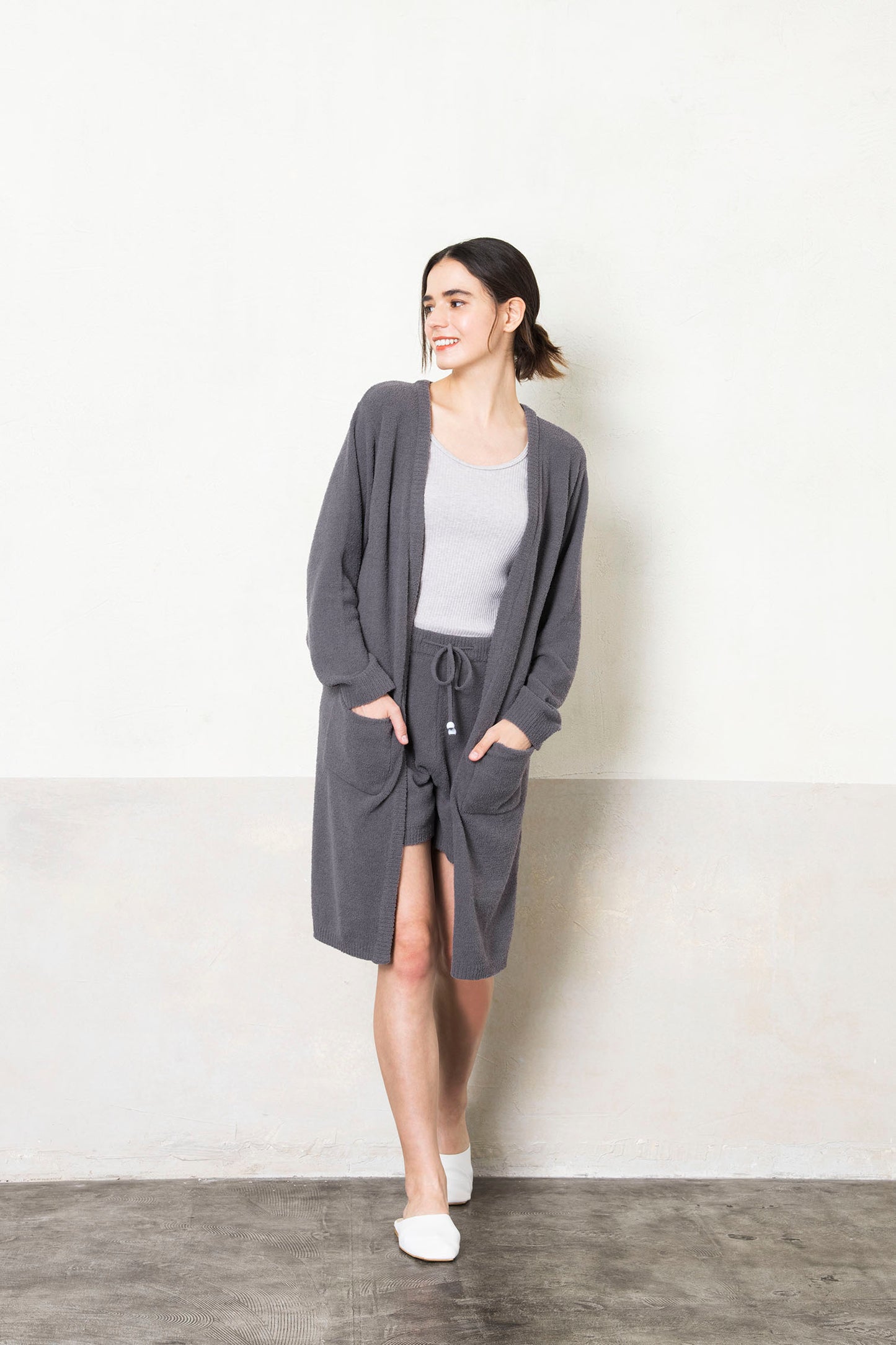 ジャガード ロングカーディガン