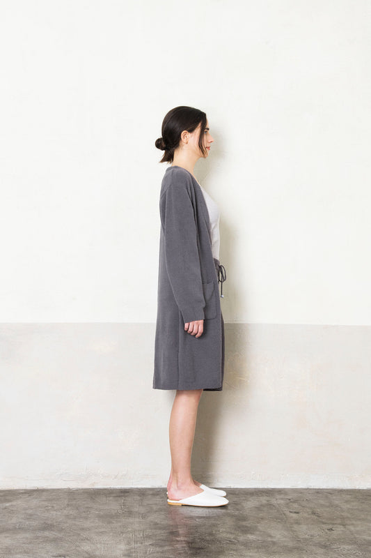 ジャガード ロングカーディガン