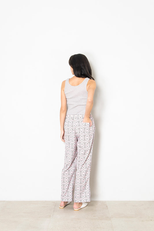 シルクタッチ  Old pattern Relax Pants