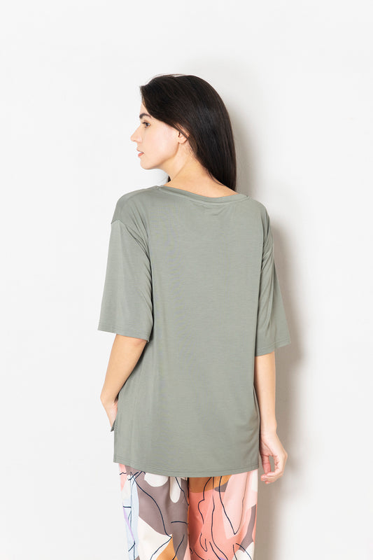 ソフトモダール ベーシックTシャツ