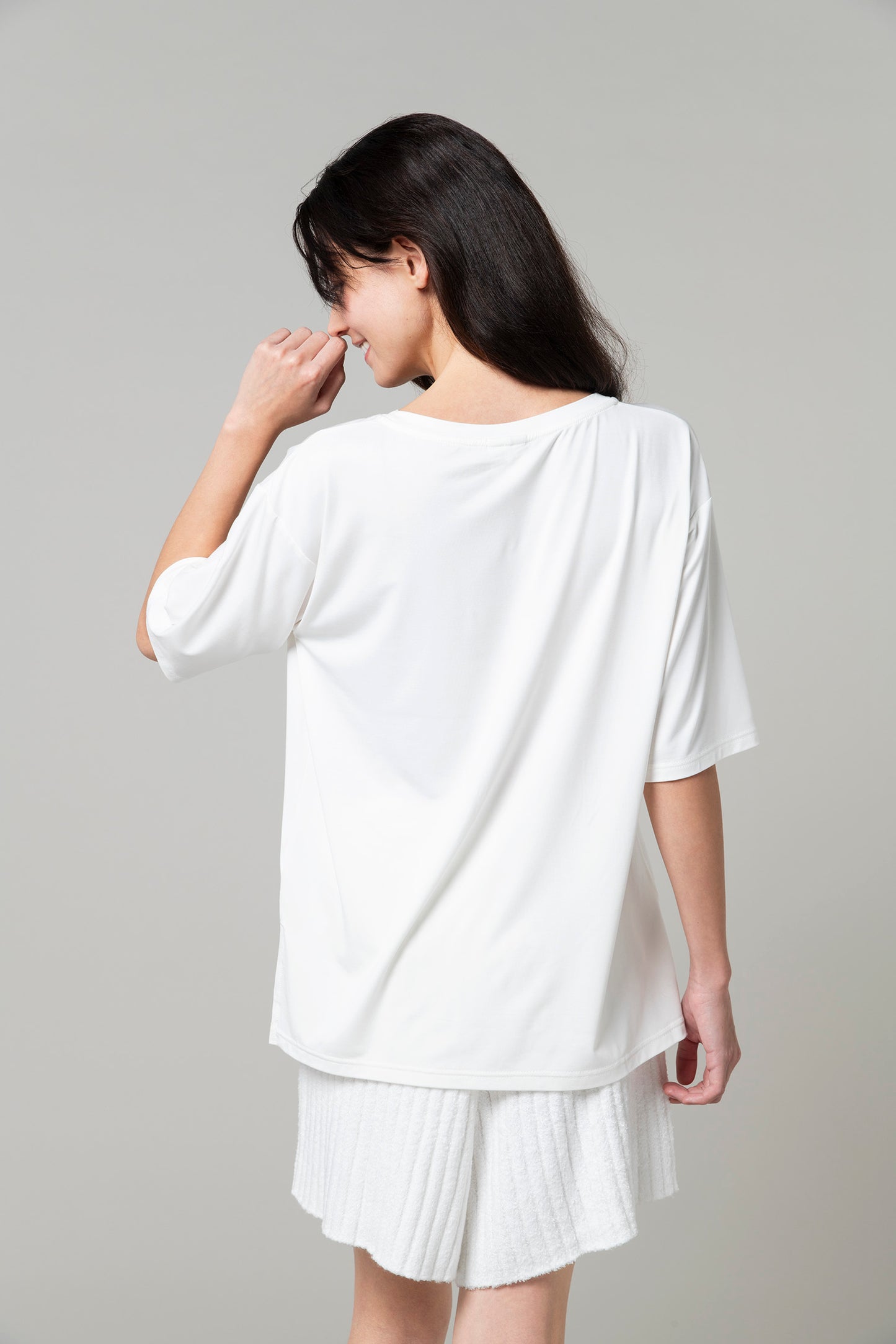 ソフトモダール ベーシックTシャツ