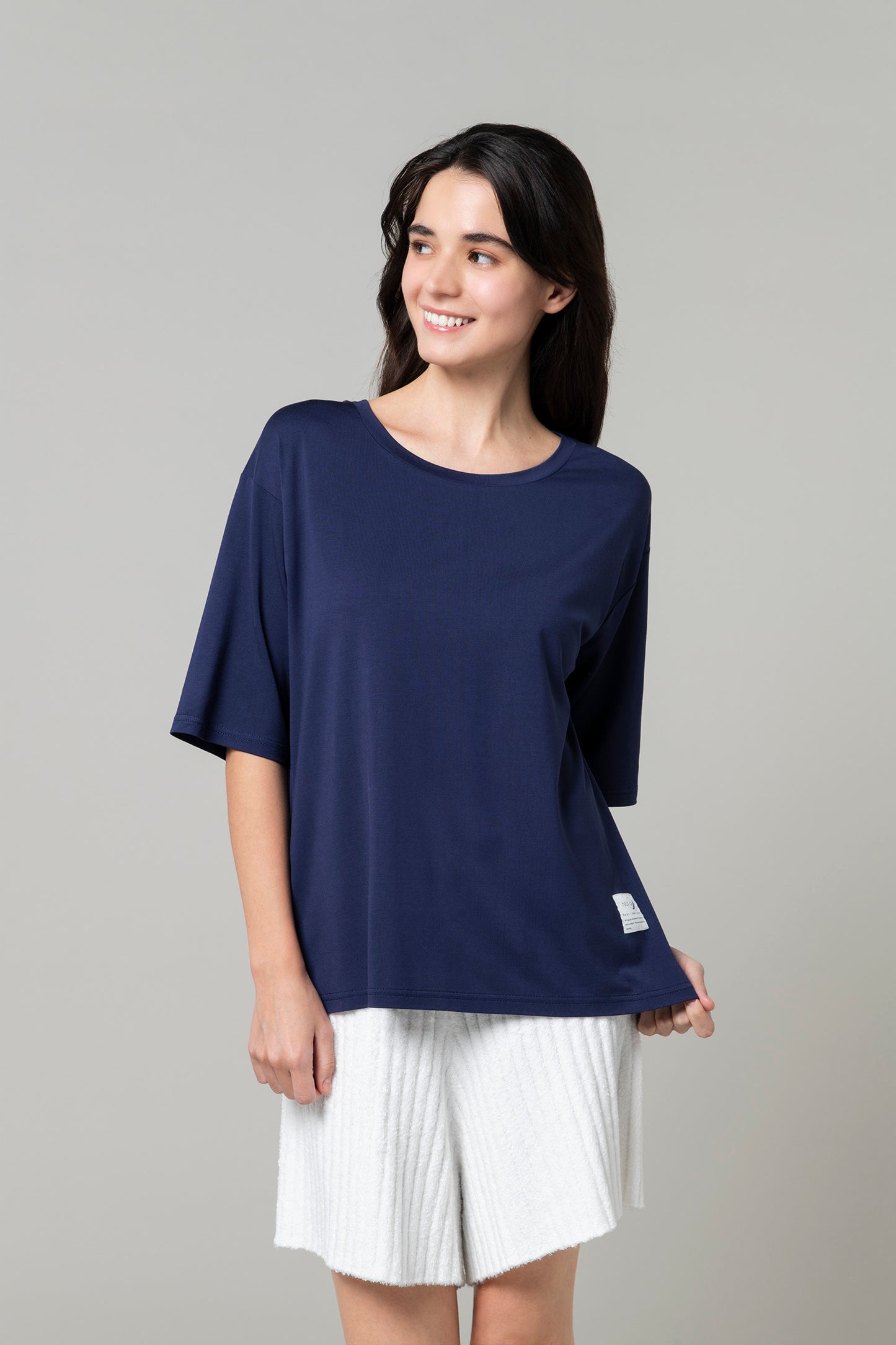 ソフトモダール ベーシックTシャツ