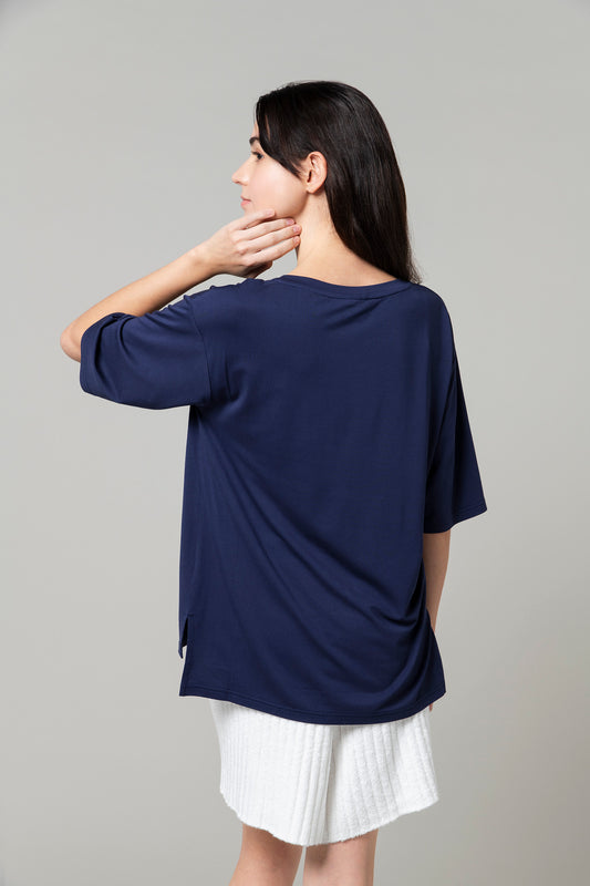 ソフトモダール ベーシックTシャツ