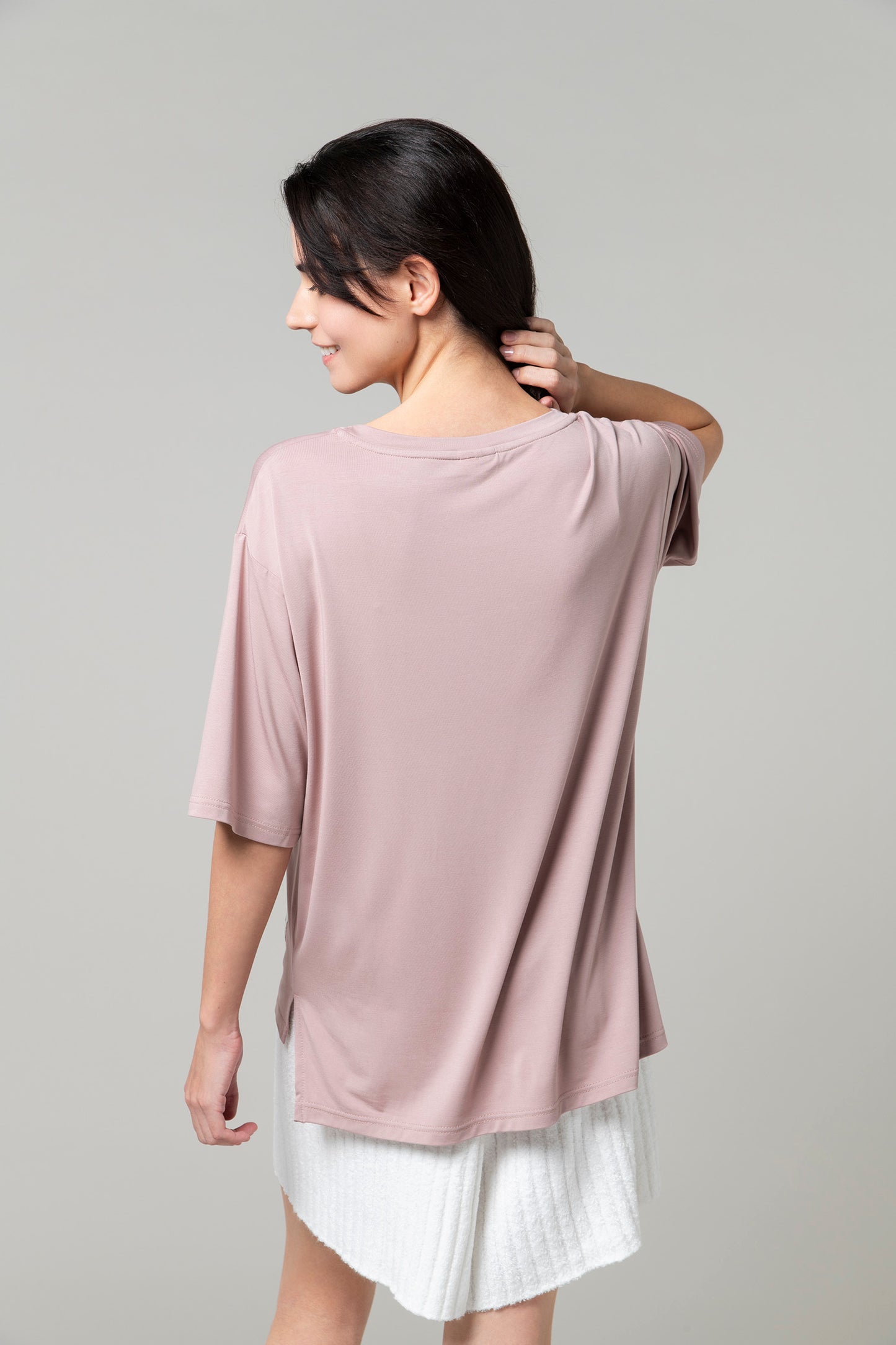 ソフトモダール ベーシックTシャツ