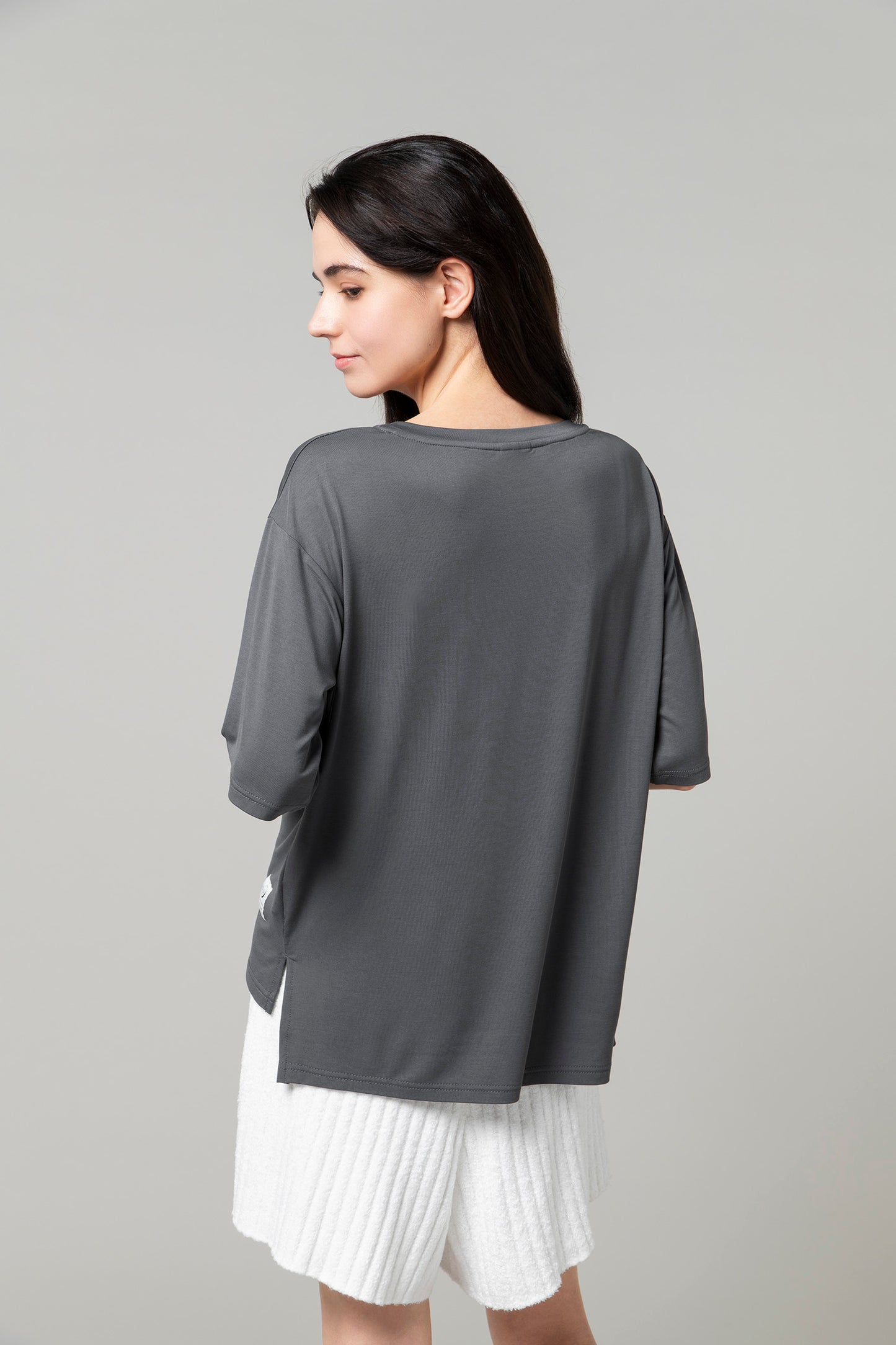 ソフトモダール ベーシックTシャツ