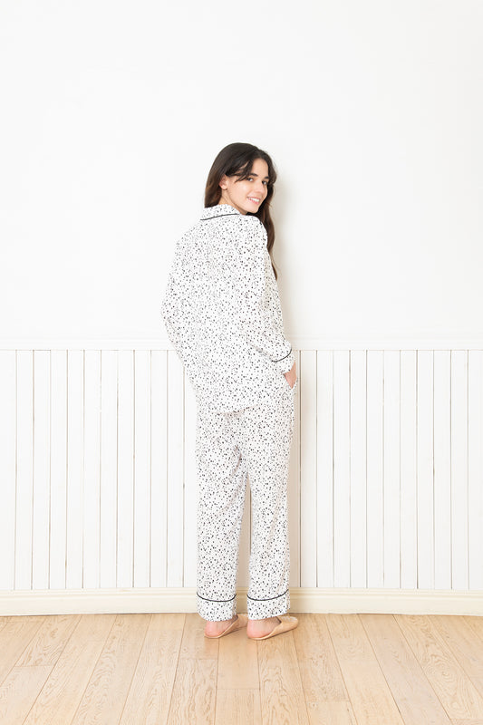 シルクタッチ ドット パジャマ(トップス)