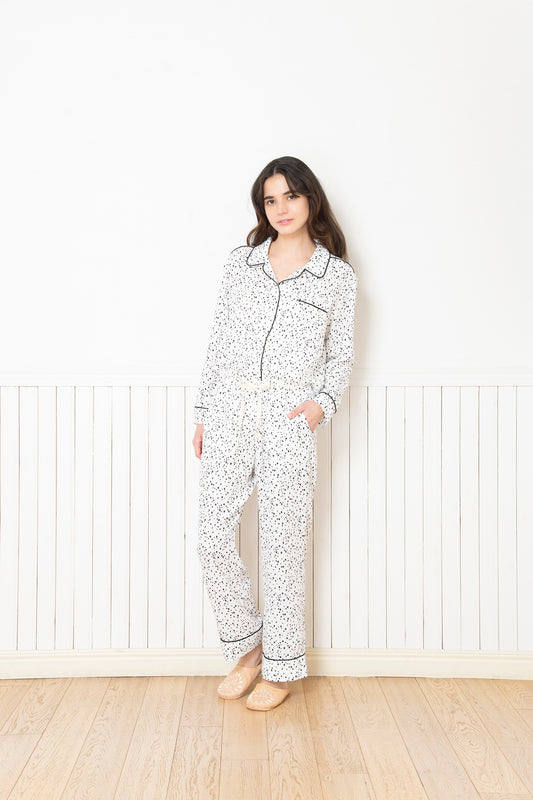 シルクタッチ ドット パジャマ(ボトムス)