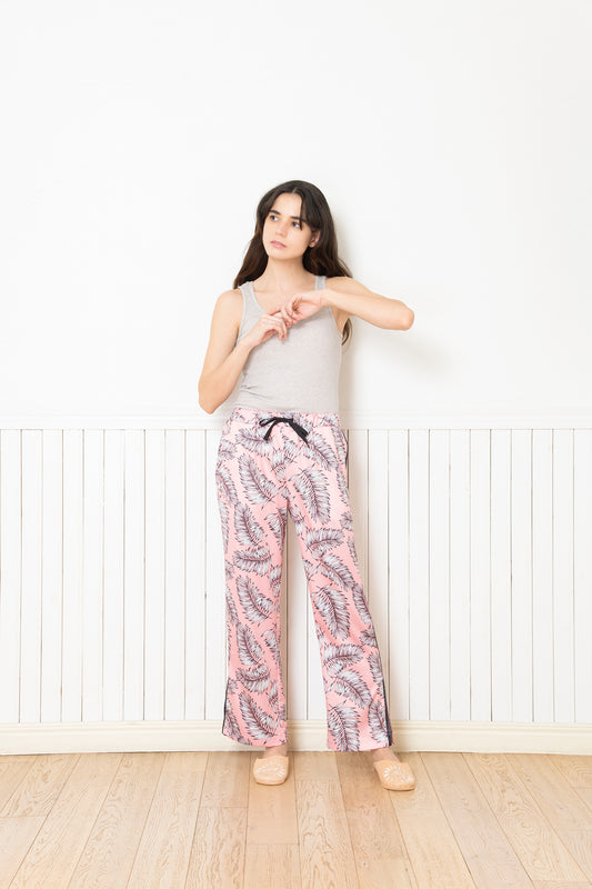 シルクタッチ Fern Pink Relax Pants