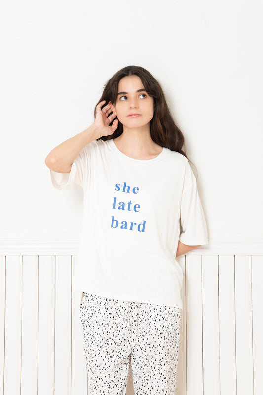 ソフトモダール ベーシックロゴTシャツ