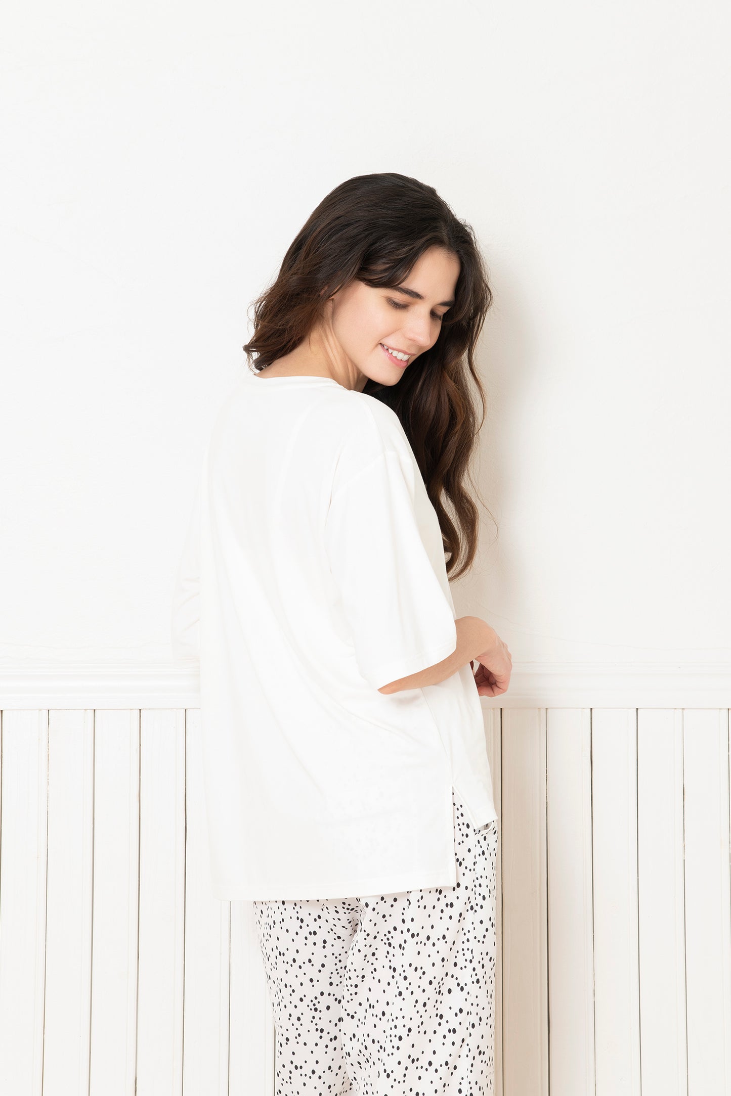 ソフトモダール ベーシックロゴTシャツ