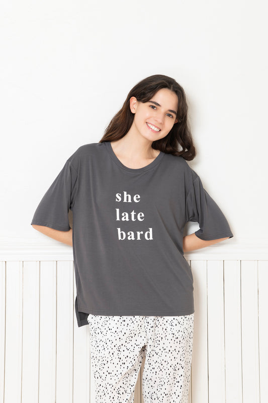 ソフトモダール ベーシックロゴTシャツ