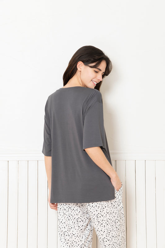 ソフトモダール ベーシックロゴTシャツ