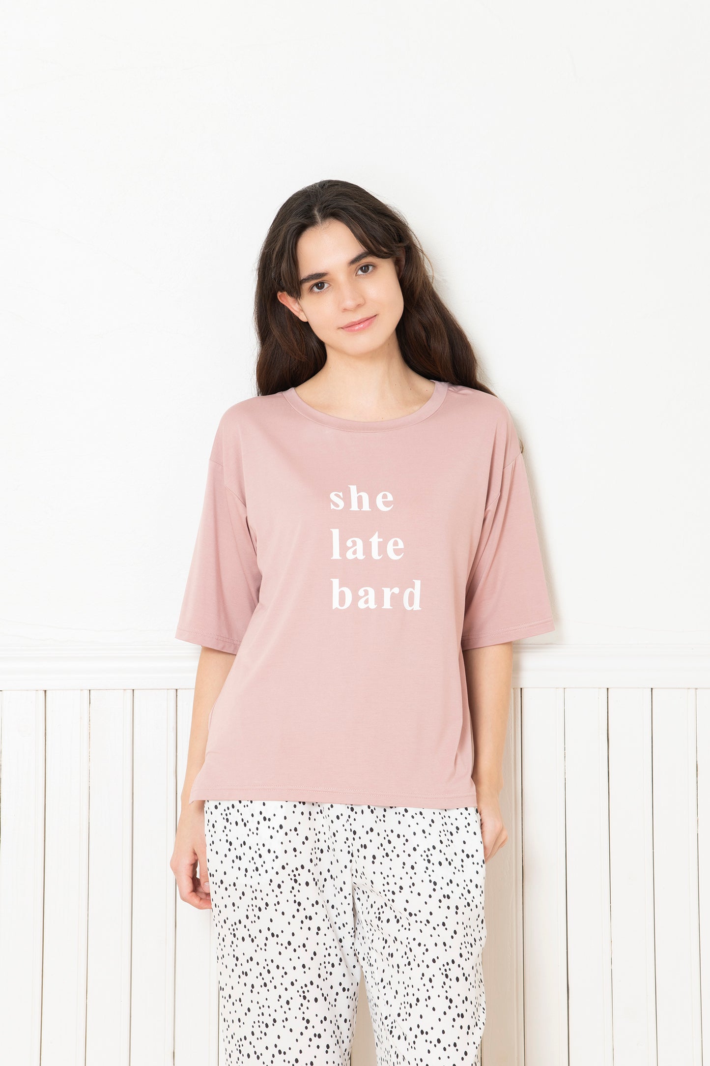 ソフトモダール ベーシックロゴTシャツ