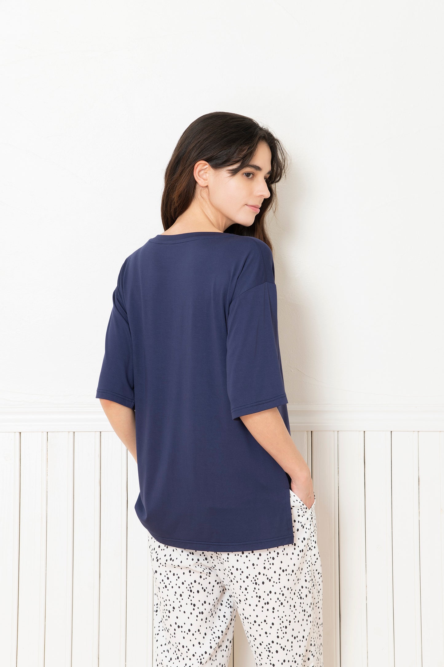 ソフトモダール ベーシックロゴTシャツ