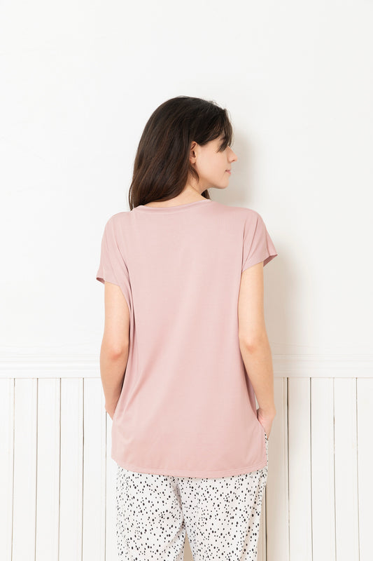 ソフトモダール フレンチTシャツ