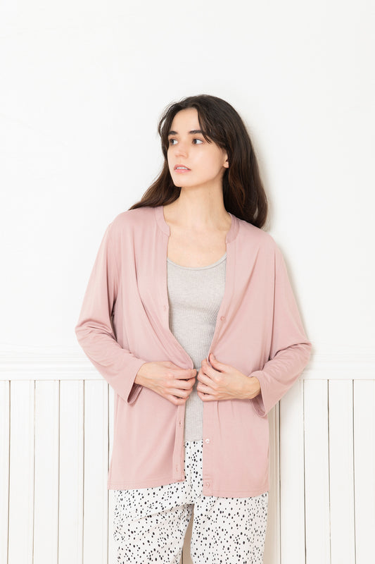 ソフトモダール カーディガン