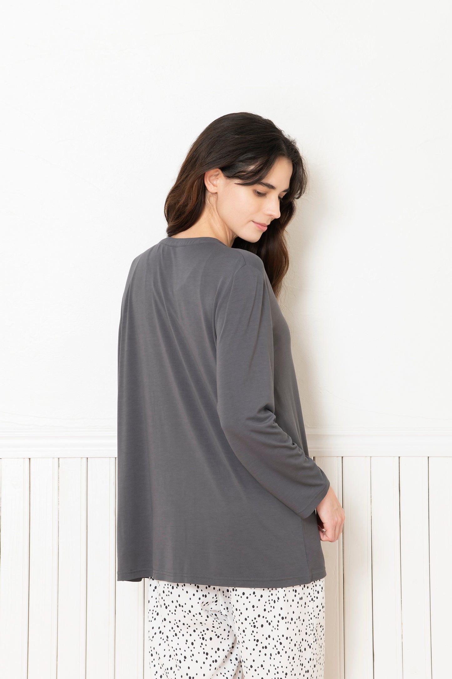 ソフトモダール カーディガン