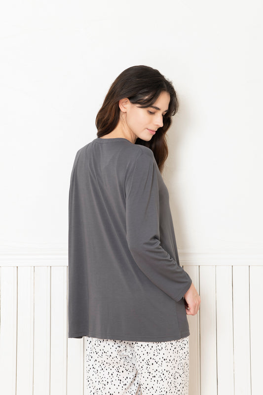 ソフトモダール カーディガン