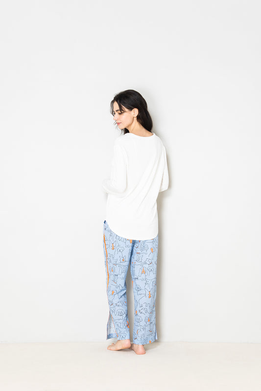 シルクタッチ Bearded Collie Relax Pants