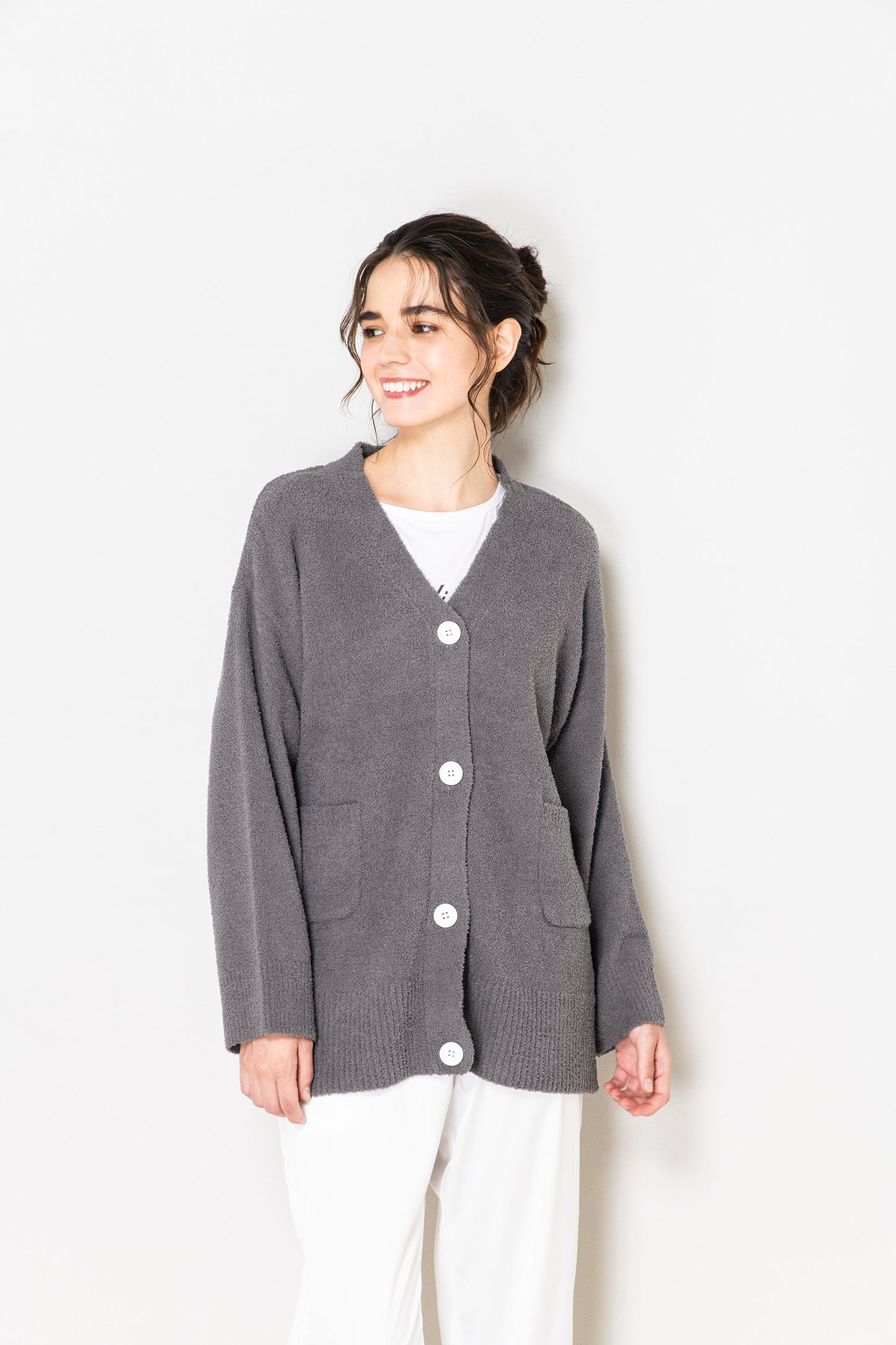 ジャガード ショートカーディガン