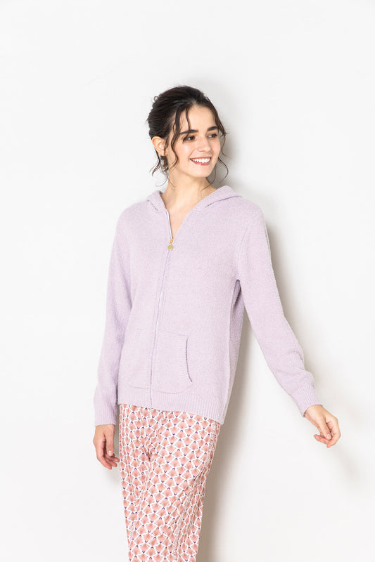 ジャガード ジップパーカー