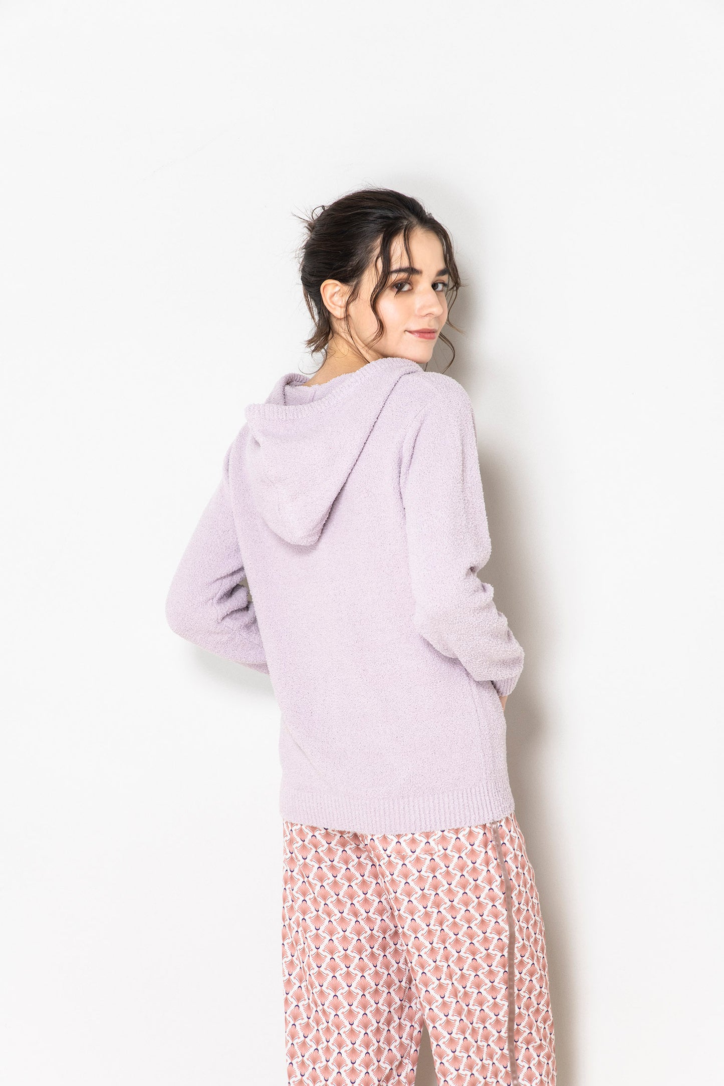 ジャガード ジップパーカー