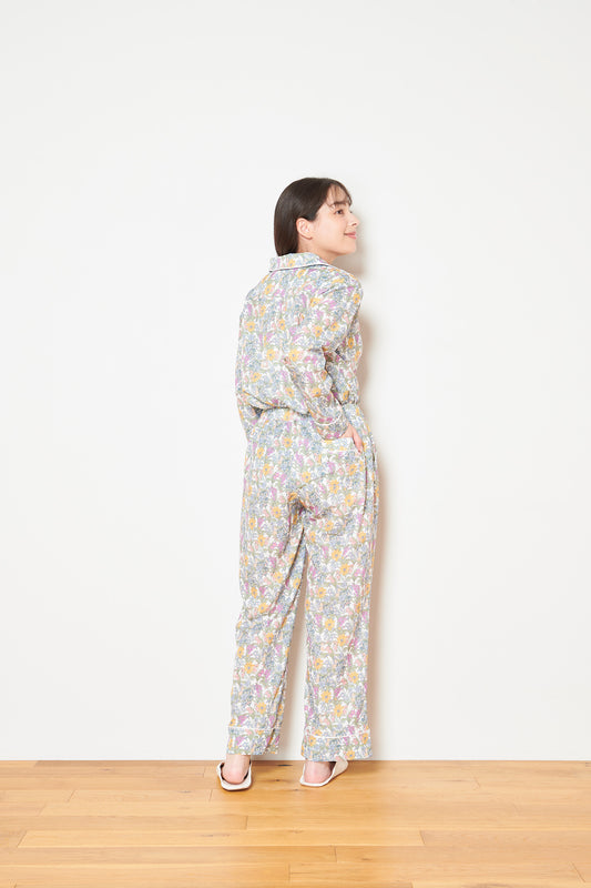 シルクタッチ オダマキ 花柄パジャマ(ボトムス)