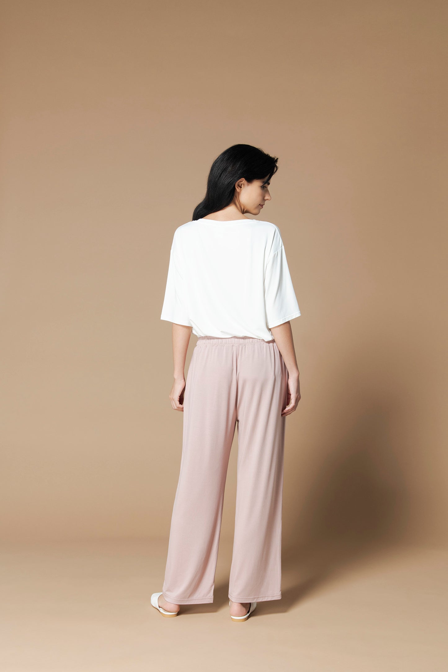 ソフトモダール ワイドパンツ(PM5)