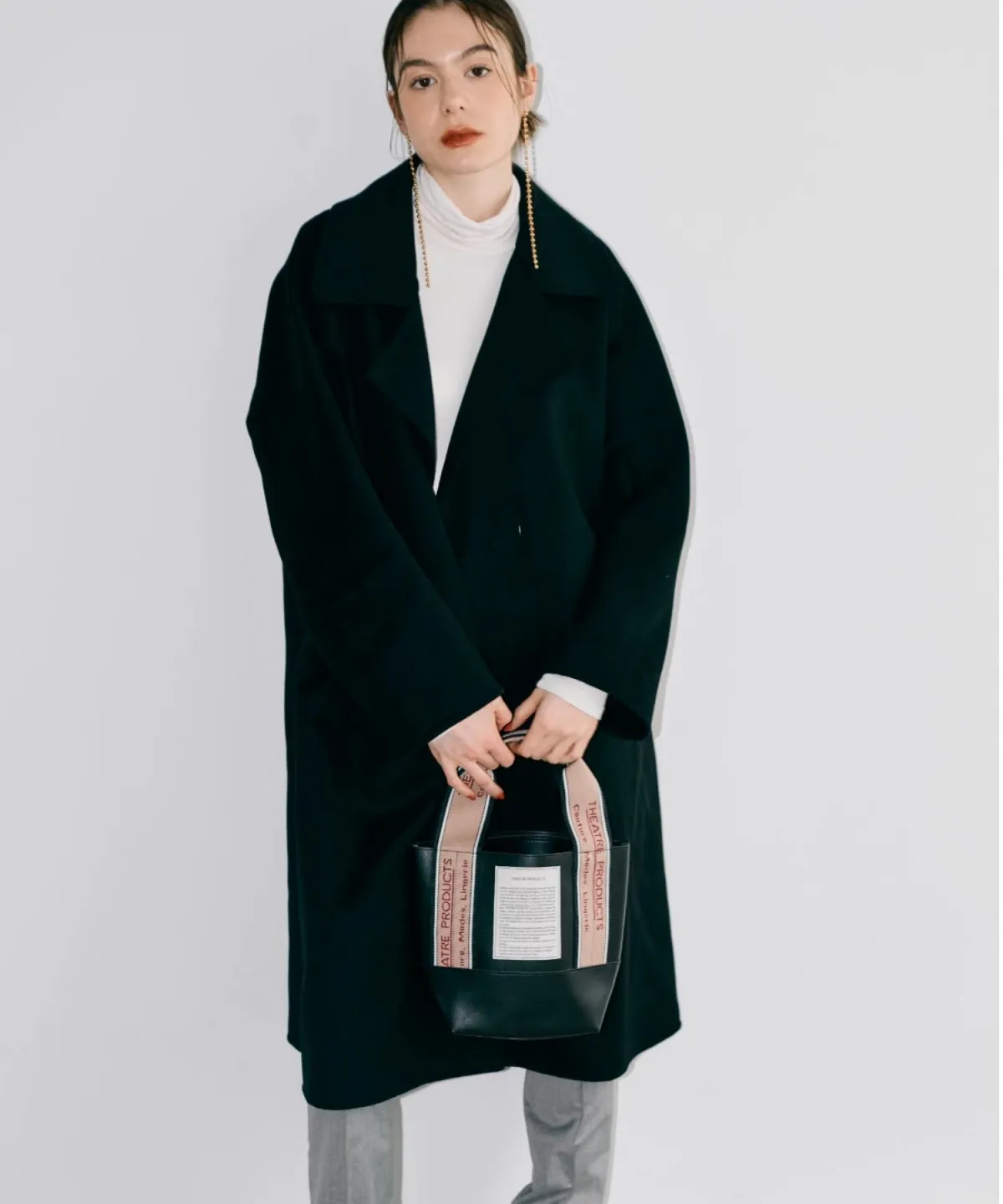 【THEATRE PRODUCTS】合皮テープバッグ Sサイズ