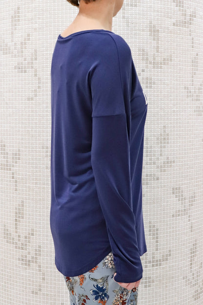 ソフトモダール ロゴロングスリーブTシャツ