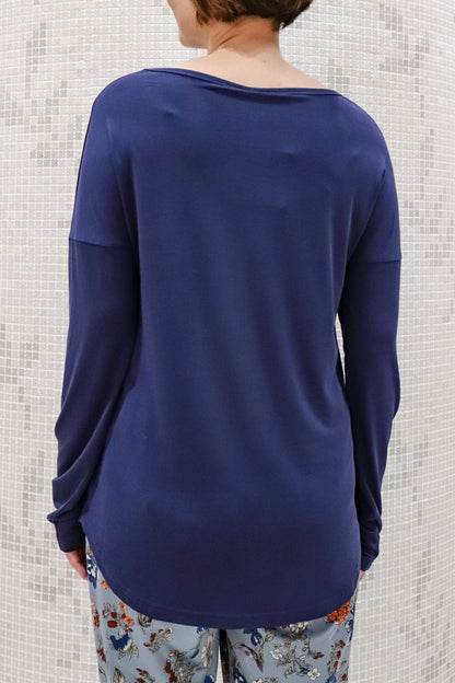 ソフトモダール ロゴロングスリーブTシャツ