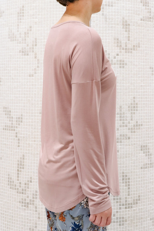 ソフトモダール ロゴロングスリーブTシャツ