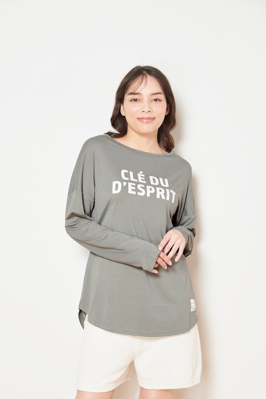 ソフトモダール ロゴロングスリーブTシャツ