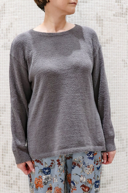 ジャガード ラウンドネックトップス