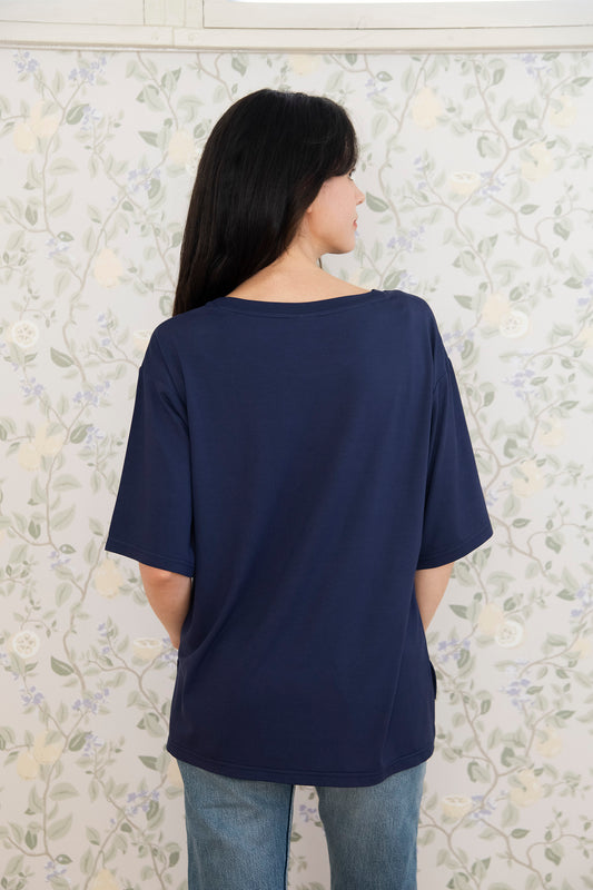 ソフトモダール ベーシックロゴTシャツ