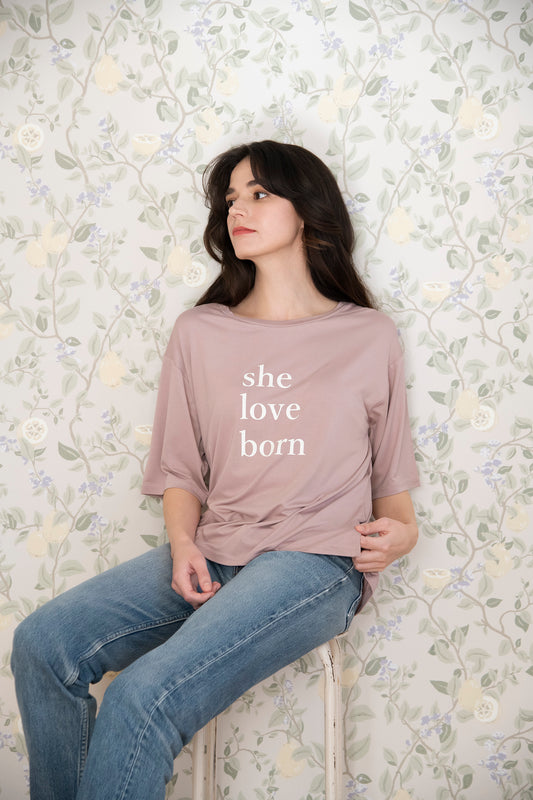 ソフトモダール ベーシックロゴTシャツ