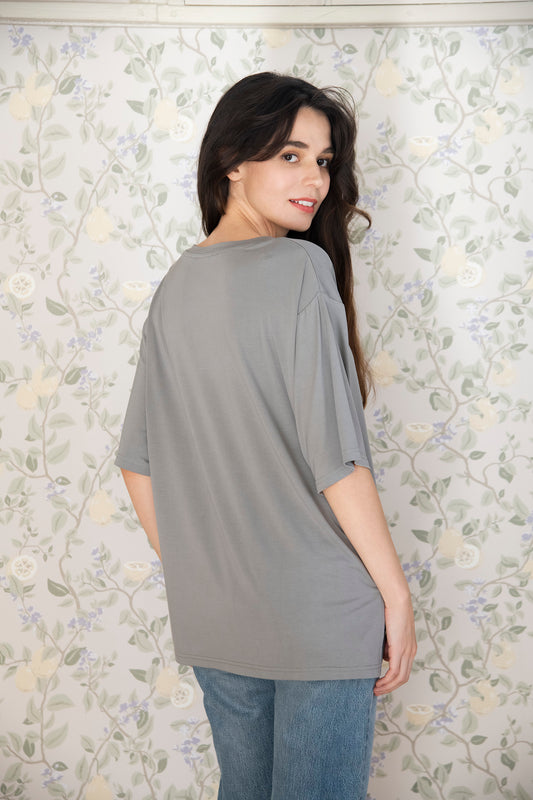 ソフトモダール ベーシックロゴTシャツ