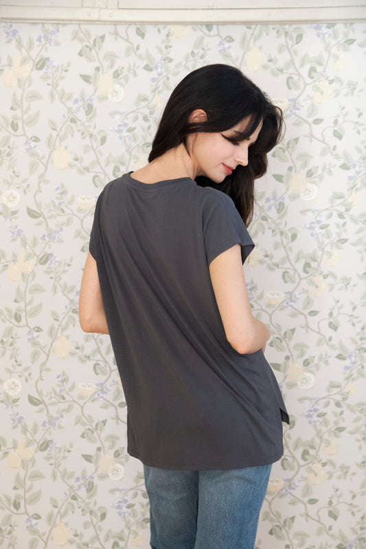 ソフトモダール フレンチTシャツ