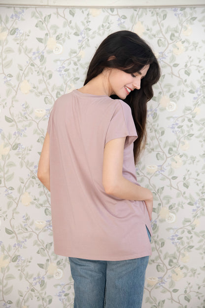 ソフトモダール フレンチTシャツ