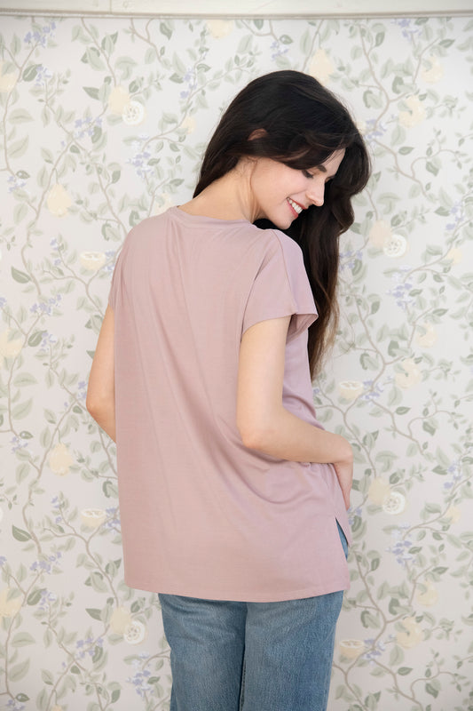 ソフトモダール フレンチTシャツ