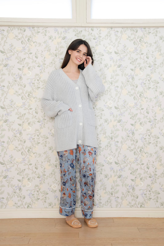 ジャガード アイスモールカーディガン